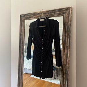 Button up dress, stretchy and very flattering